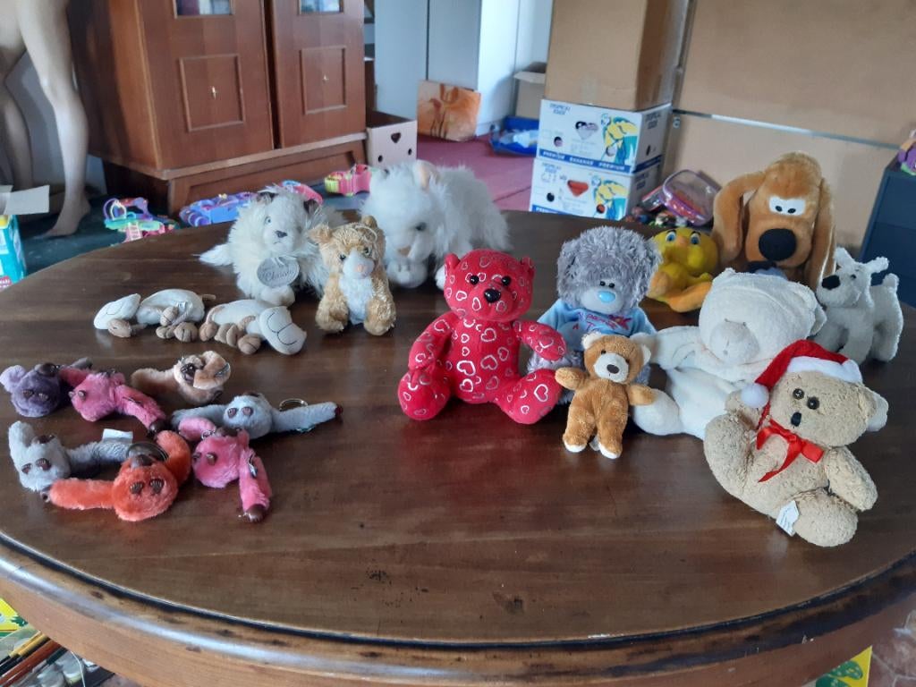 Lots de 21 peluches diverses de qualitè, Enlèvement, Comme neuf, Autres types