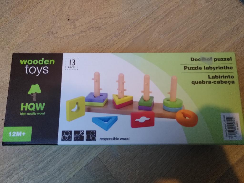 puzzle labyrinthe enfant en bois 12 mois, Comme neuf, Enlèvement, 6 mois à 2 ans, 10 à 50 pièces
