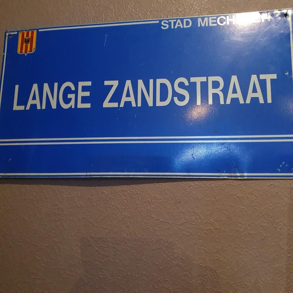 Straatnaam bord  metaal, Ophalen