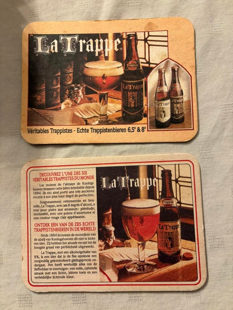 Vieux tapis à bière La Trappe, Enlèvement ou Envoi, Utilisé, La Trappe