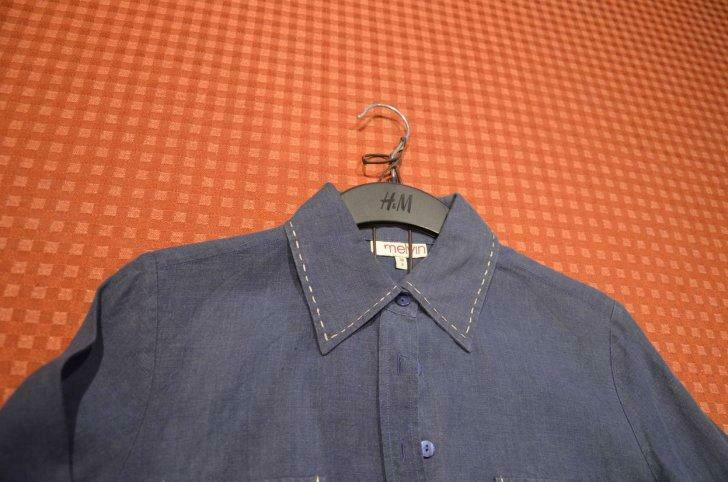 MELVIN -NEUF = 199€ -T.38- Robe bleu aviateur - Lin - classe, Enlèvement ou Envoi, Porté, Taille 38/40 (M), Bleu