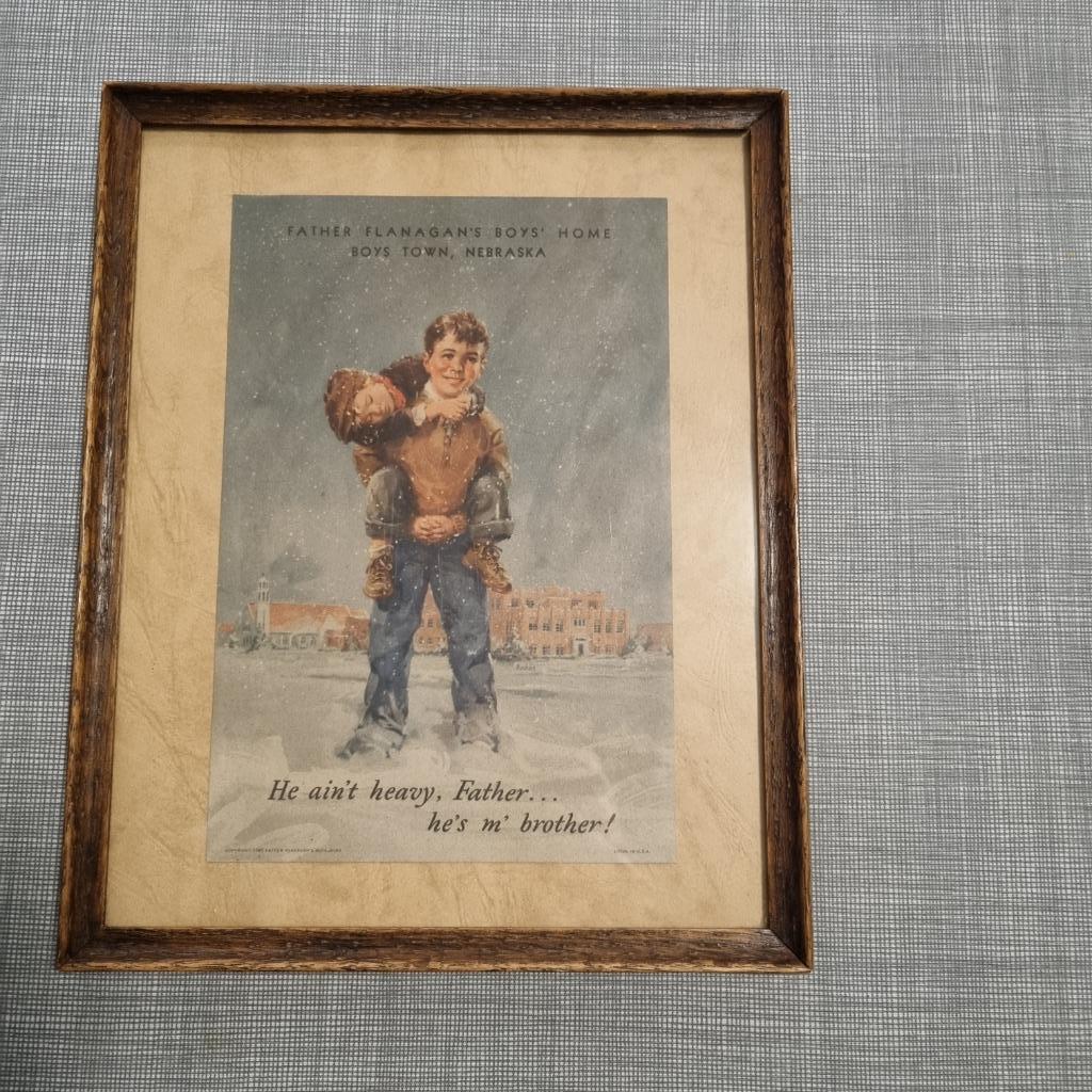 Litho - Father Flanagan's Boy's Home - Boys town Nebraska, Ophalen of Verzenden