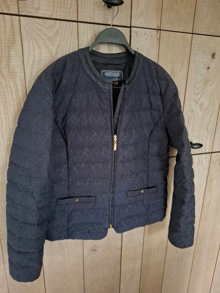 Donsjasje River Woods met kant-look Mt XL, Blauw, River Woods, Maat 46/48 (XL) of groter, Ophalen of Verzenden