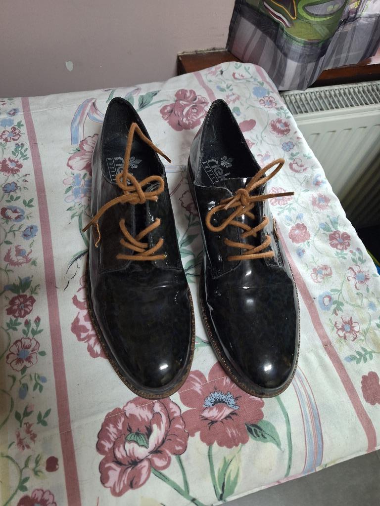 Rieker veterschoenen 40, Schoenen met lage hakken, Zwart, Nieuw, Ophalen of Verzenden