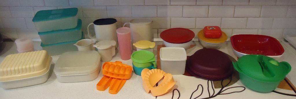 Groot Lot van 25 stuks TUPPERWARE in prima staat !, Enlèvement ou Envoi, Utilisé, Autres types
