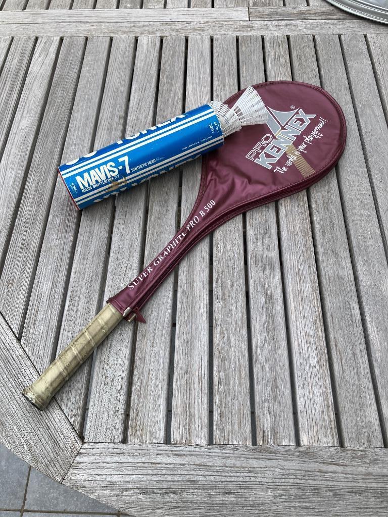 Badmintonracket, Sport en Fitness, Badminton, Ophalen, Gebruikt, Racket(s)