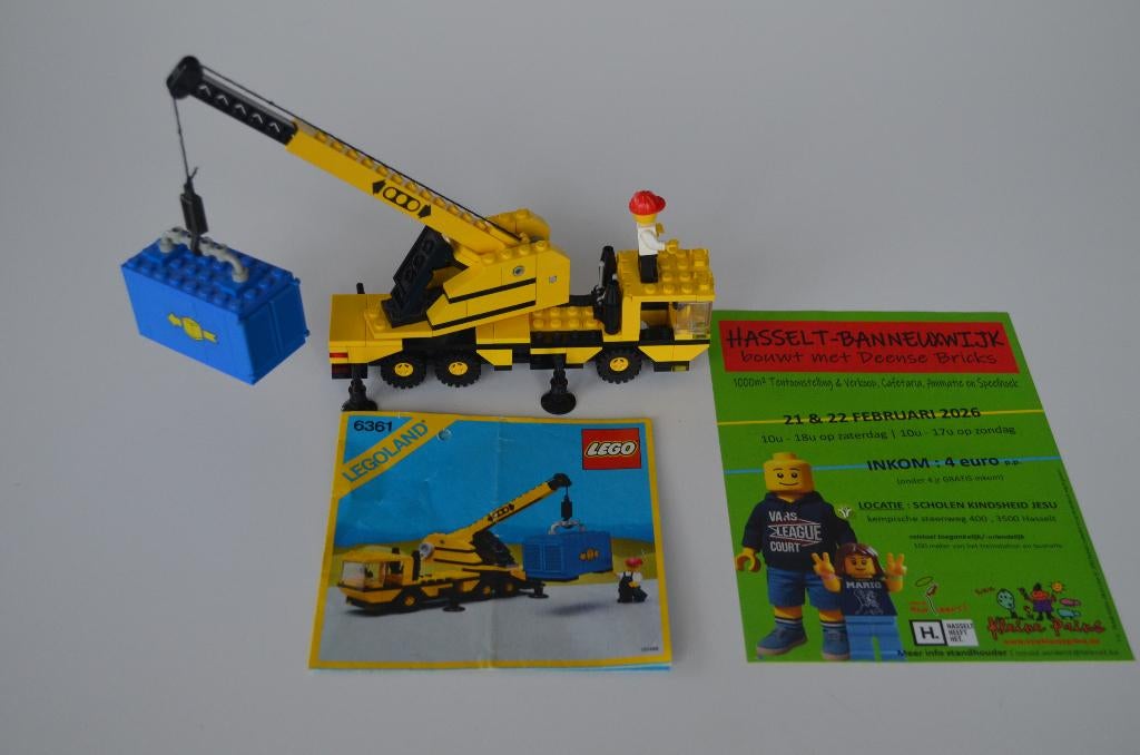 Lego: nr. 6361 Mobil Crane., Kinderen en Baby's, Speelgoed | Duplo en Lego, Ophalen of Verzenden, Zo goed als nieuw, Complete set