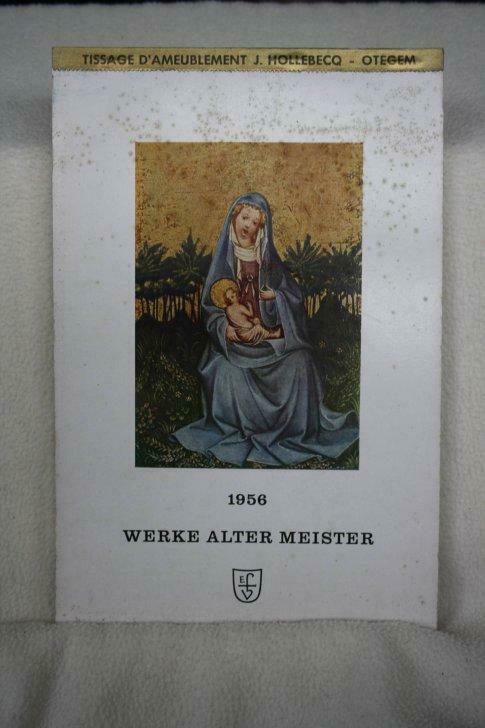 Kalender 1956 – Tissage  d’Ameublement J. Hollebecq – Otegem, Ophalen of Verzenden
