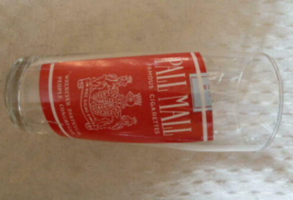 #K bier glas PALL MALL Famous Cigarettes, Collections, Verres & Petits Verres, Neuf, Verre à bière, Enlèvement ou Envoi