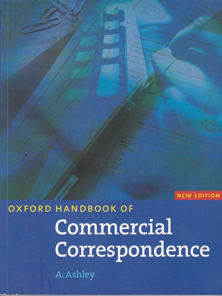 Oxford Handbook of Commercial Correspondence., Boeken, Engels, Ophalen of Verzenden, Zo goed als nieuw, A. Ashley