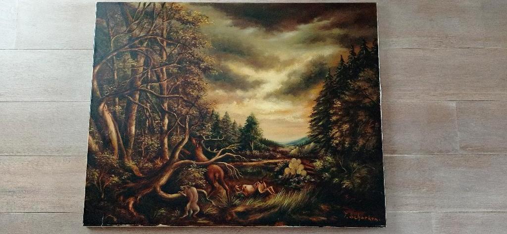 schilderij Duitse schilder / Of Oostenrijks, Antiek en Kunst, Ophalen