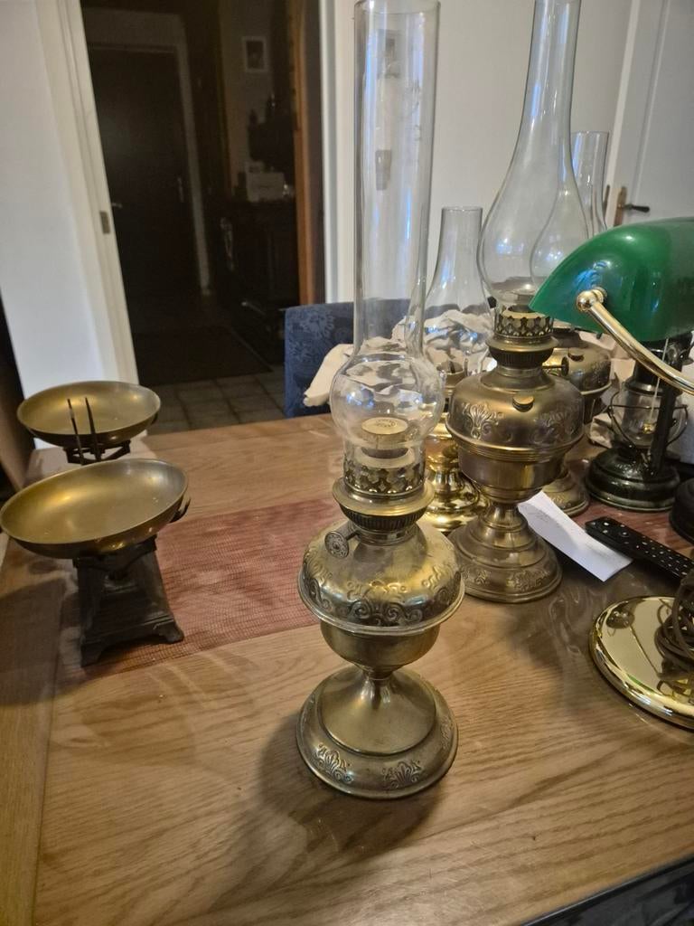 Antieke duitse olielamp Matador uit 1900/1930, Antiquités & Art, Enlèvement