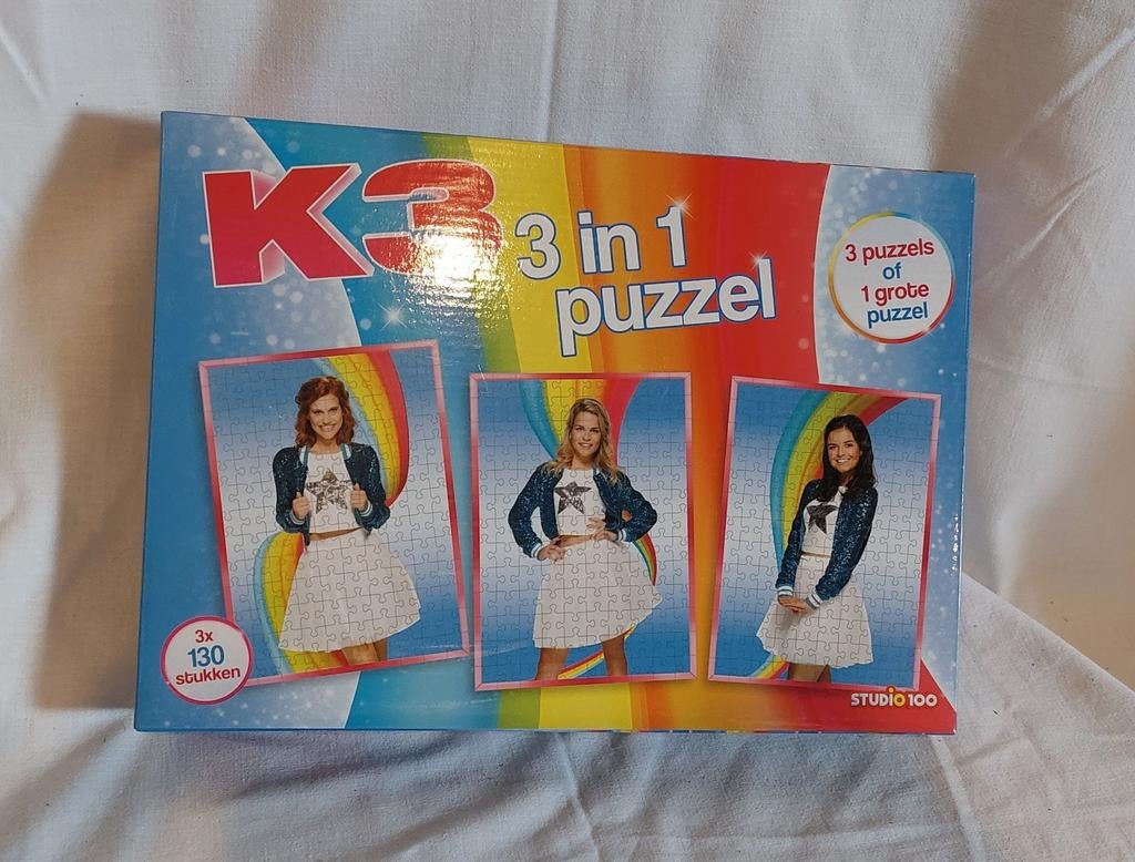 K3 3 in 1 puzzel., Ophalen, Gebruikt