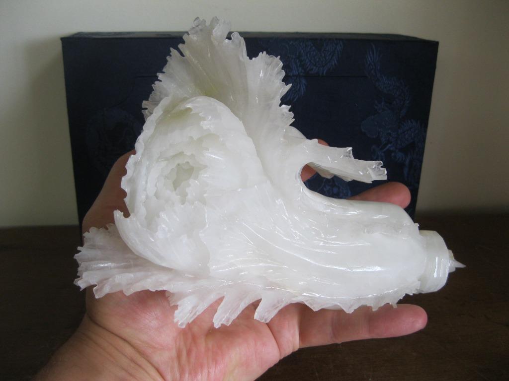 Chou chinois ou Pak choi en jade blanc, Enlèvement ou Envoi