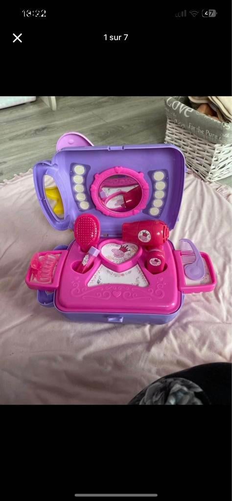 Valise coiffure peppa pig, Enlèvement ou Envoi, Comme neuf