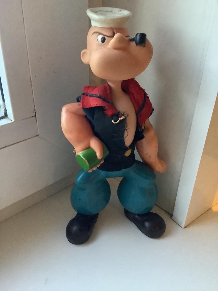 Oude Popeye met spinazie pot (jaren 60), Ophalen