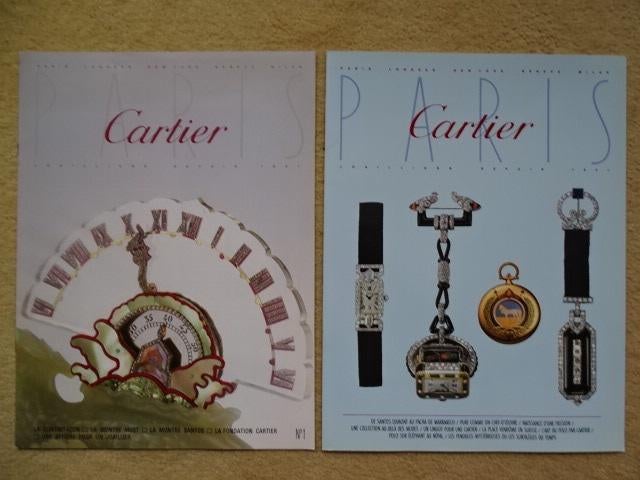 Lot 2 livrets vintage du Bijoutier Cartier - non datés, Bijoux, Sacs & Beauté, Enlèvement ou Envoi, Autres types