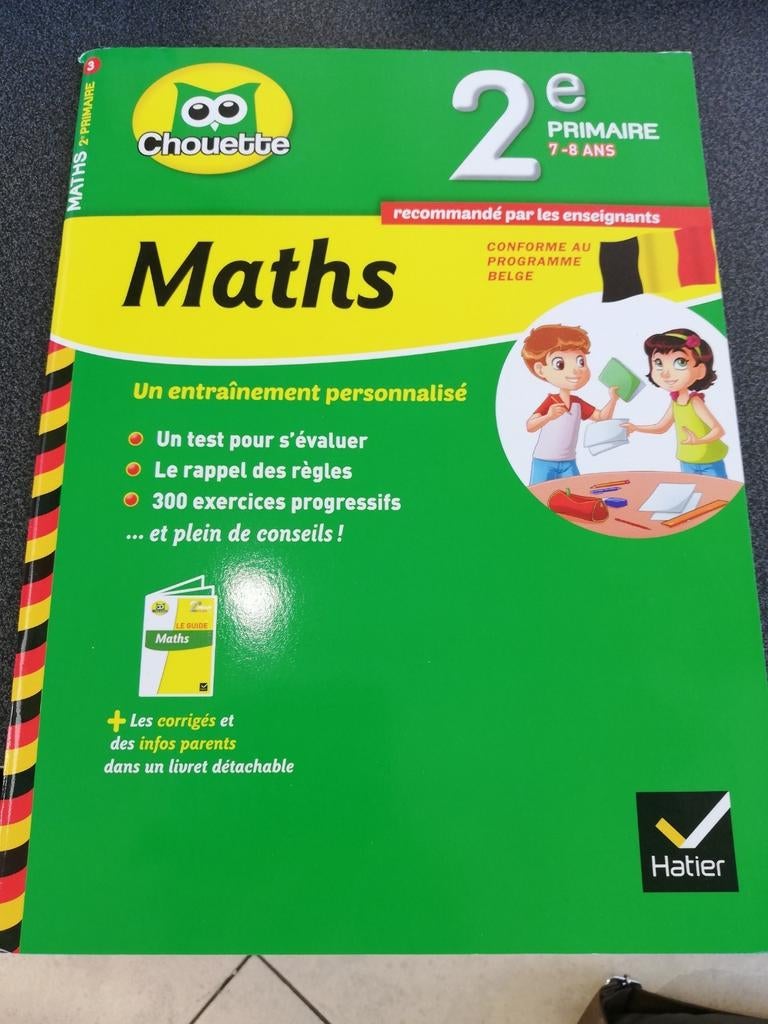 Livre d'exercices de math pour les enfants de 2eme primaire, Enlèvement ou Envoi, Comme neuf, Primaire, Mathématiques A
