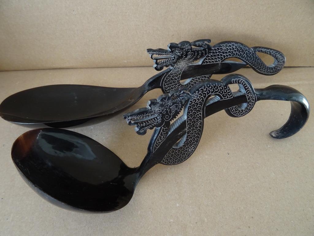 Cuillères à riz indonésiennes Cuillère à riz en corne dragon, Enlèvement ou Envoi