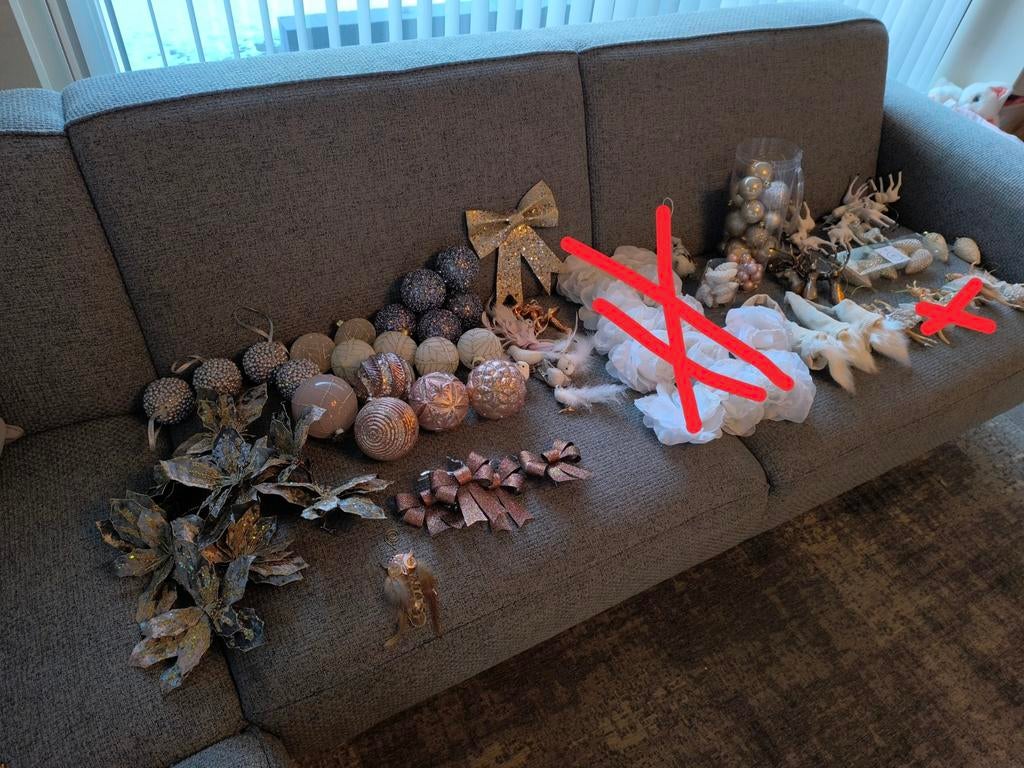 Kerstballen/decoratie, Maison & Meubles, Accessoires pour la Maison | Couronnes, Enlèvement ou Envoi, Comme neuf