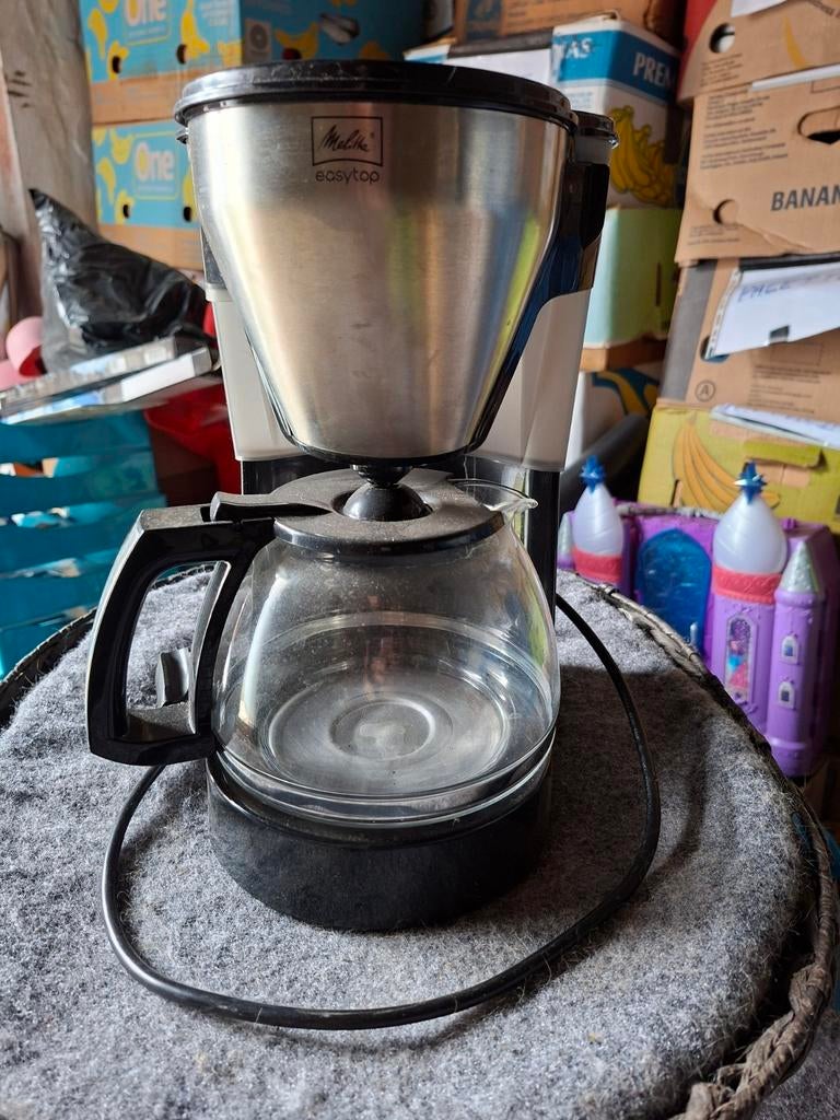Cafetière percolateur Melita easytop inox, Ophalen of Verzenden, Zo goed als nieuw, Koffiemachine