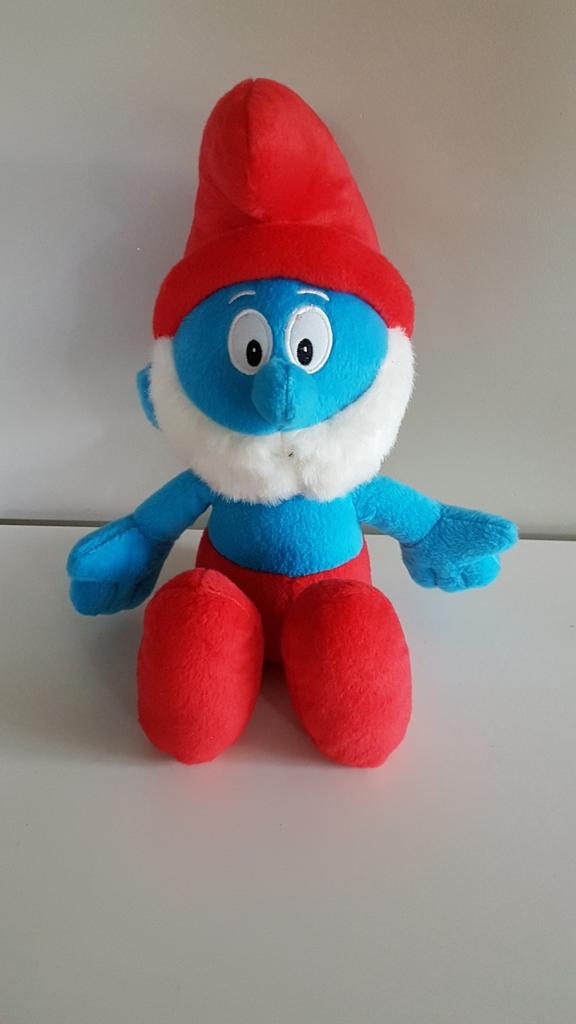 Grote smurf knuffel, Kinderen en Baby's, Speelgoed | Knuffels en Pluche, Ophalen of Verzenden, Zo goed als nieuw, Overige typen