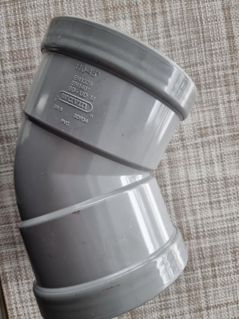 Pvc bocht 110 / 45, Ophalen, PVC