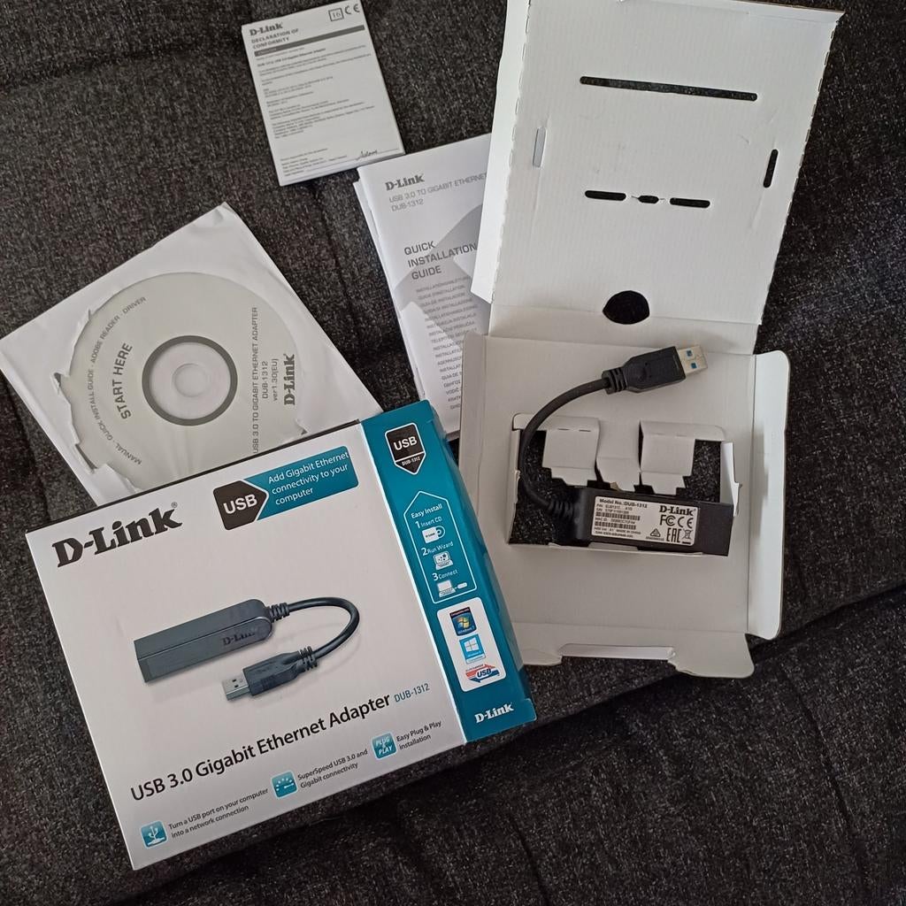 D-link USB Ethernet Adapter, Enlèvement, Neuf