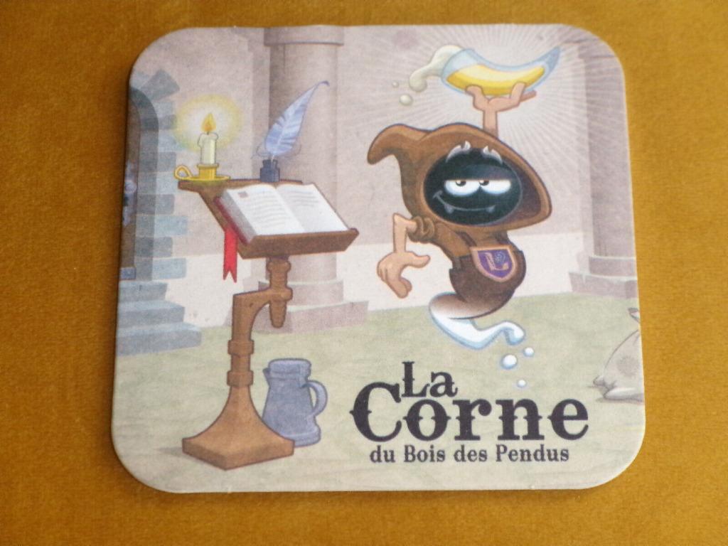 SOUS - BOCK : * LA CORNE DU BOIS DES PENDUS *, Collections, Marques de bière, Enlèvement ou Envoi, Neuf, Sous-bock, Autres marques