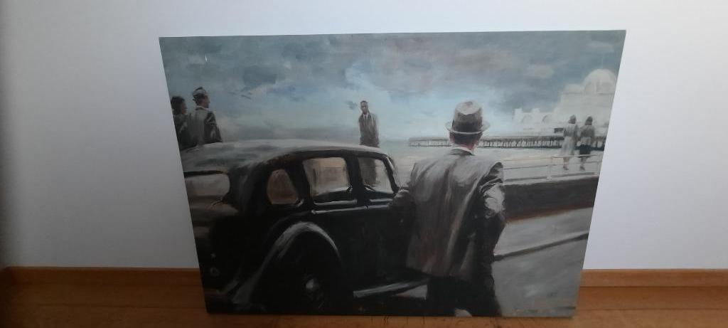Reproductie van het schilderij van Aldo, Ophalen