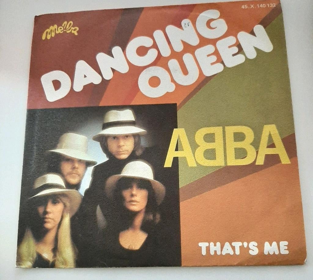 Vinyl 45trs- ABBA- dancing queen, Enlèvement ou Envoi, Utilisé