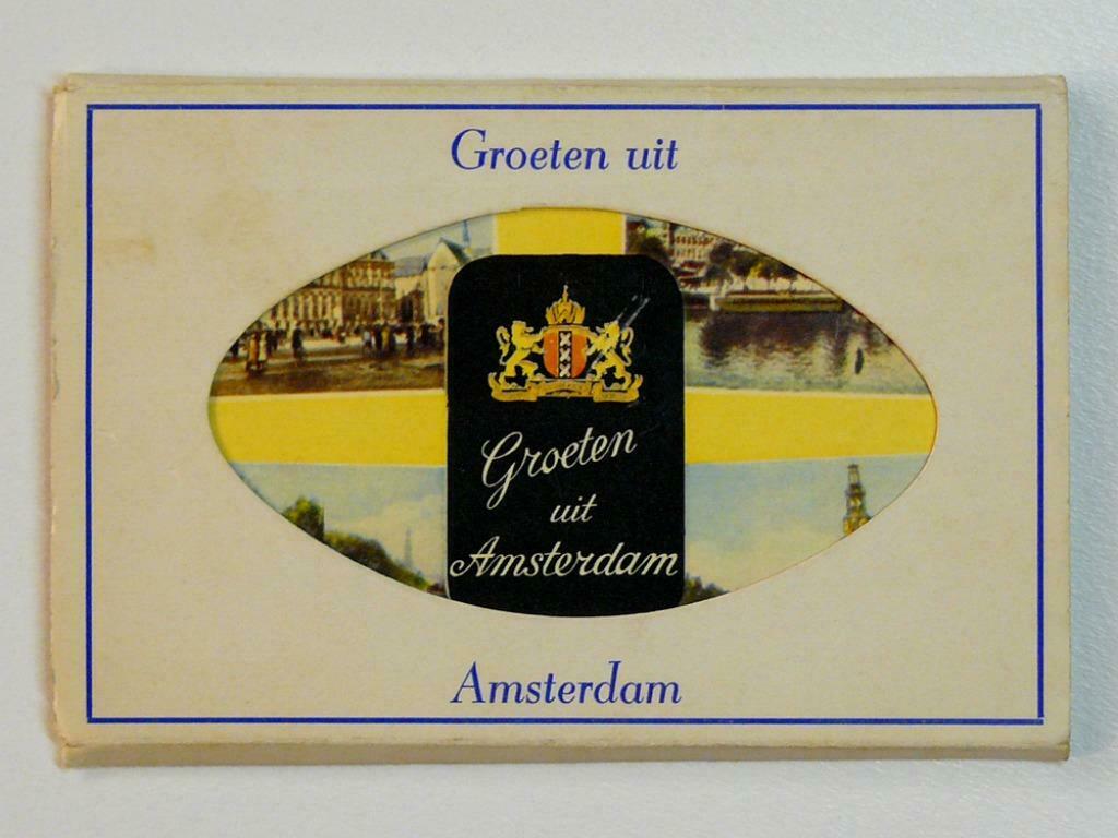 Leporello "Groeten uit Amsterdam" (jaren 50), Collections, Cartes postales | Pays-Bas, Envoi, 1960 à 1980, Non affranchie