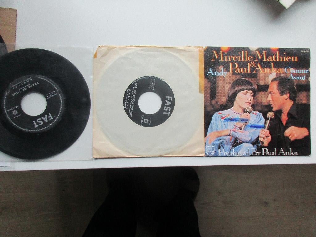 PAUL ANKA 45 simples (avec A.Funicello, M.Mathieu et stereo), Collections, Enlèvement ou Envoi, Utilisé, CD ou Disque