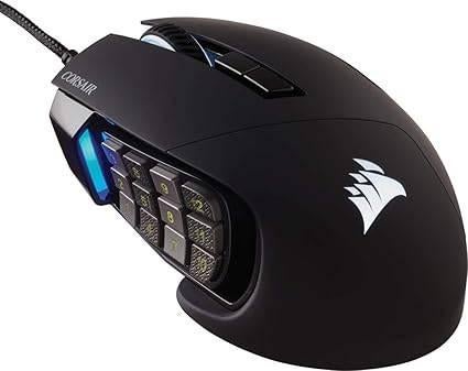 Corsair Scimitar Elite | Gamingmuis | GRATIS LEVERING, Computers en Software, Muizen, Rechtshandig, Muis, -, Verzenden