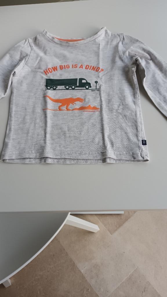 T-shirt "Dino" met lange mouwen - Maat 98, Okaïdi, Jongen of Meisje, Ophalen of Verzenden, Zo goed als nieuw