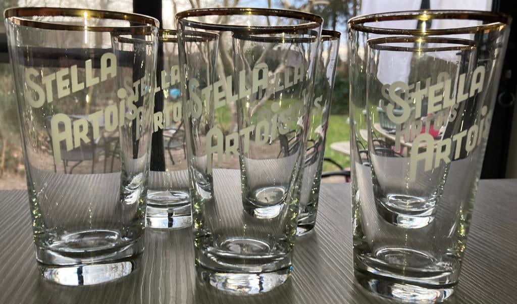 6 Stella Artois boerkes 25cl, Verzamelen, Ophalen of Verzenden, Zo goed als nieuw