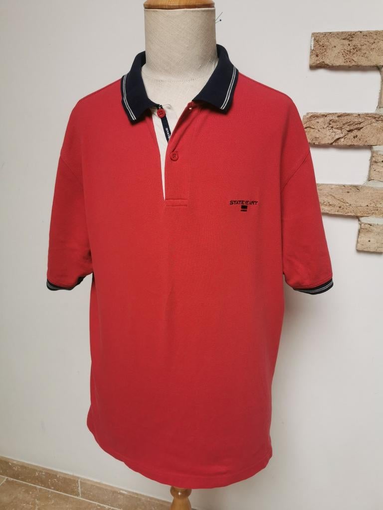 Mooie framboos rode heren polo van State of Art, Kleding | Heren, Ophalen of Verzenden, Zo goed als nieuw, Maat 52/54 (L), State of Art