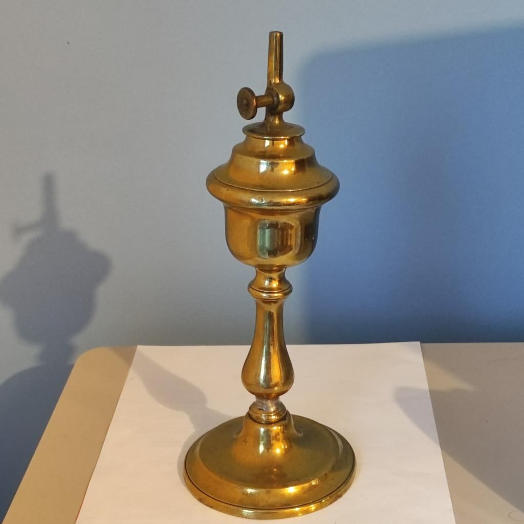 Ancienne lampe à huile minérale Gardon brevetée SGDG rare, Envoi