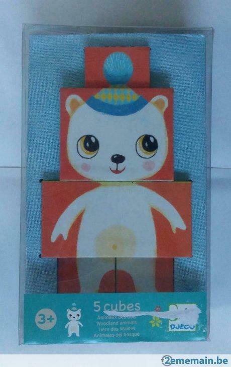 5 cubes Djeco animaux des bois neuf, Enfants & Bébés, Jouets | Éducatifs & Créatifs, Enlèvement ou Envoi, Neuf