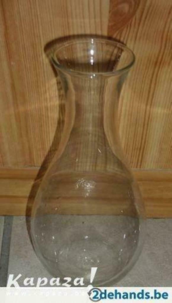 Glazen wijnkaraf, Ophalen, Zo goed als nieuw, Glas, Overige typen