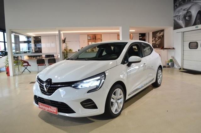 Renault Clio 1.0 TCe airco,navi,car play,garantie, Auto's, Renault, Stof, Wit, Bedrijf, 5 deurs