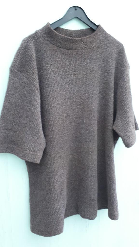 Très joli pull en grain de café brun taille 44 à 46, Enlèvement, Brun