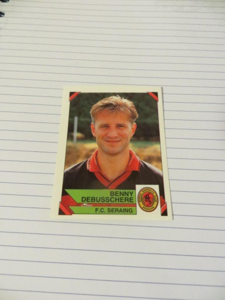 Voetbal: Sticker football 95 : Benny Debusschere - Seraing, Enlèvement ou Envoi, Neuf, Autocollant