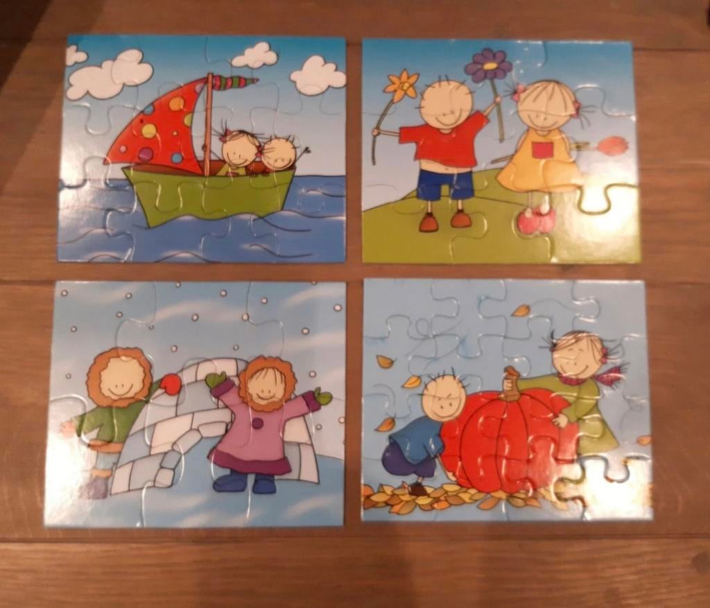 Rube en Rutje 4 seizoenen puzzels, Kinderen en Baby's, Ophalen, Gebruikt, 2 tot 4 jaar