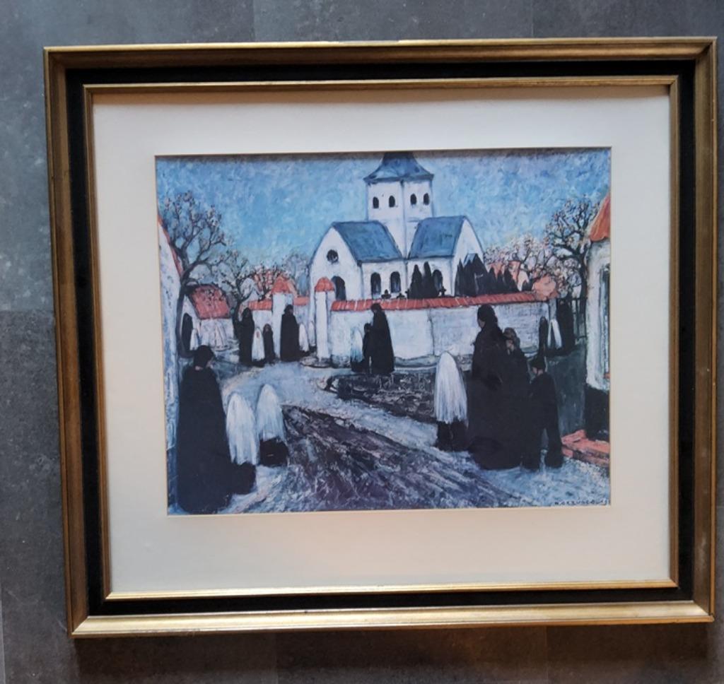 Gang van de communiekanten naar de kerk door Albert Servaes, Antiek en Kunst, Kunst | Schilderijen | Klassiek, Ophalen