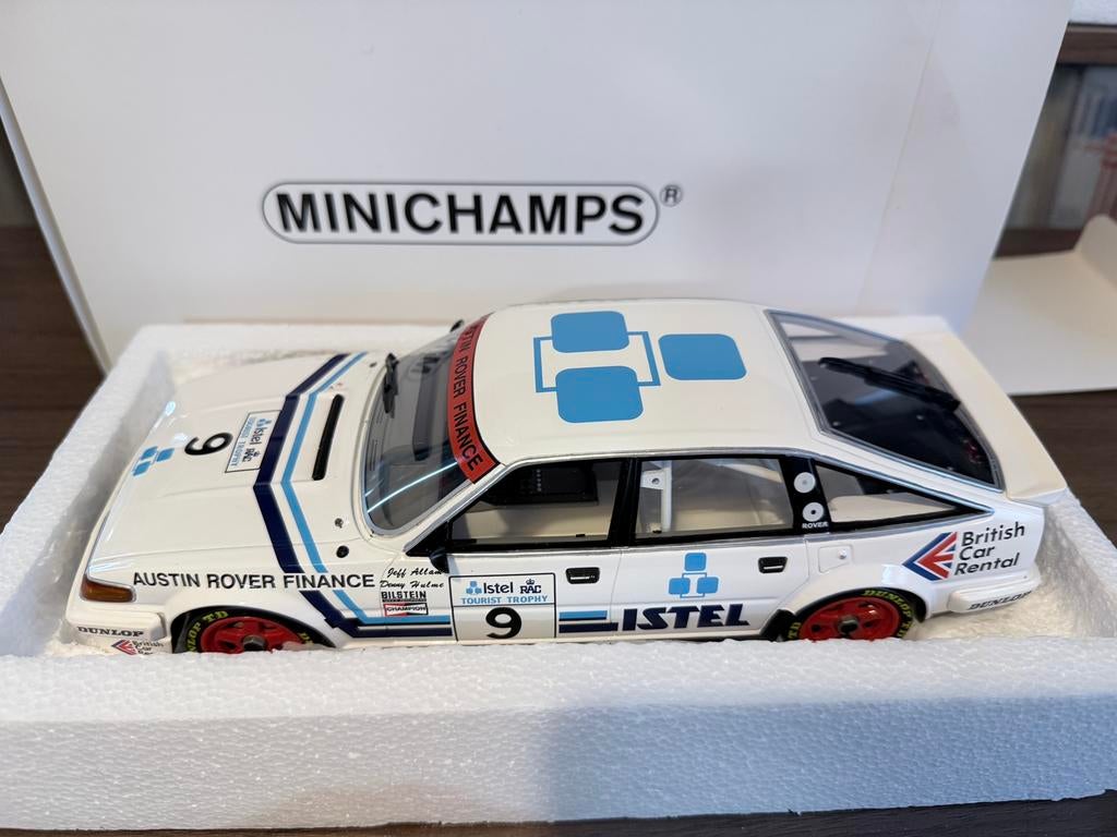 ROVER VITESSE ISTEL SILVERSTONE 1986 #9 1/18 MINICHAMPS, Hobby en Vrije tijd, Modelauto's | 1:18, Ophalen of Verzenden, Nieuw
