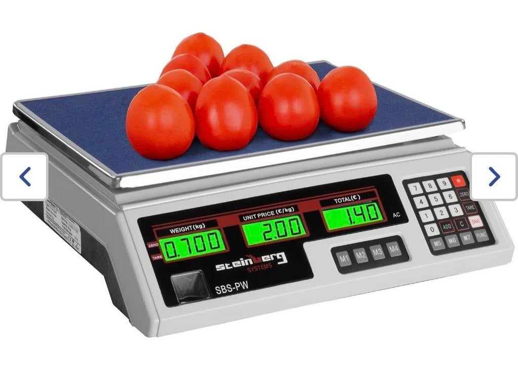 Digitale horeca, markt, pakket prijs weegschaal 40kg, Verzamelen, Ophalen of Verzenden, Zo goed als nieuw