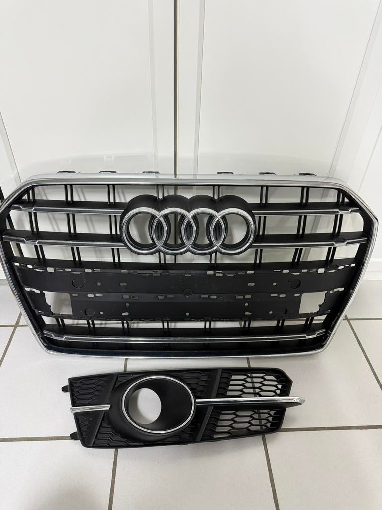 Calandre Audi A6 c7 d’origine +antibrouillard gauche grille, Enlèvement, Gauche, Audi