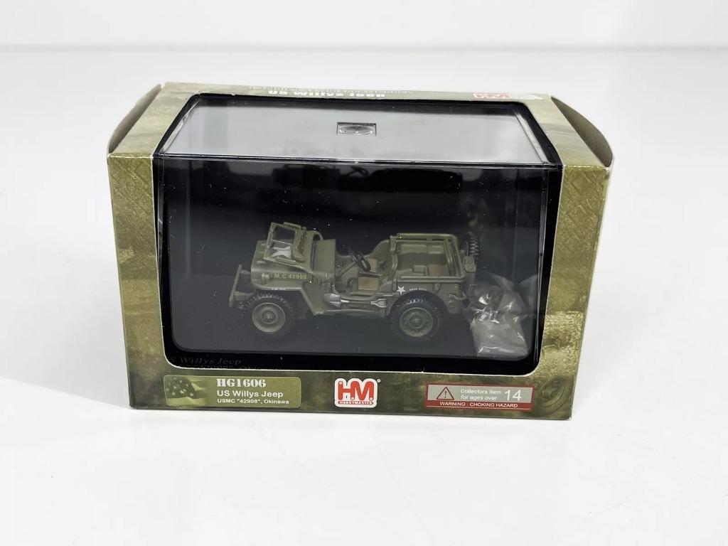 1:43 HM Hobby Masters HG1606 US Willys Jeep, Hobby & Loisirs créatifs, Enlèvement ou Envoi, Comme neuf, Voiture