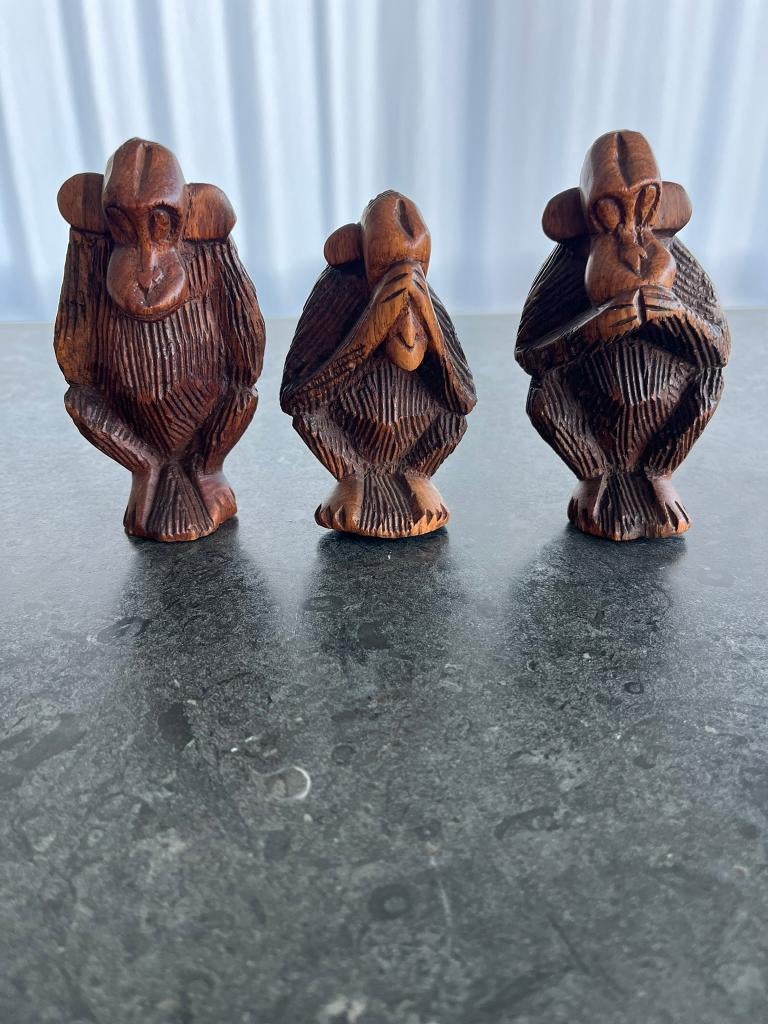 Aapjes horen, zien en zwijgen, Ophalen, Zo goed als nieuw